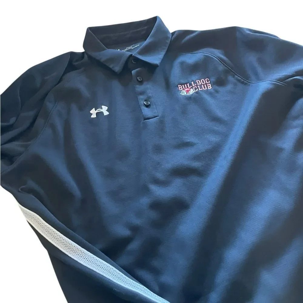 Under Armour Men's bkack Polo with White Accents size 2XL